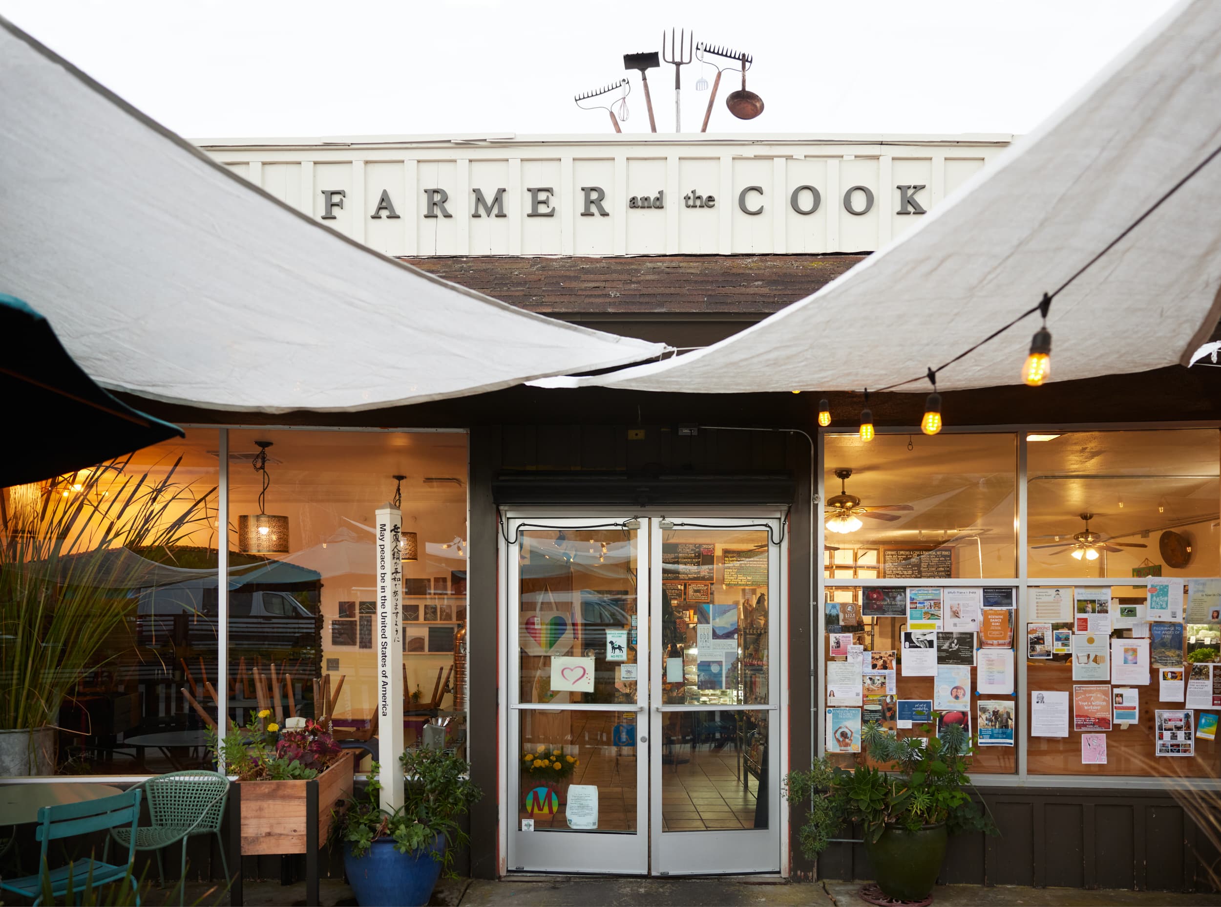 Farmer and the Cook restaurant storefront exterior