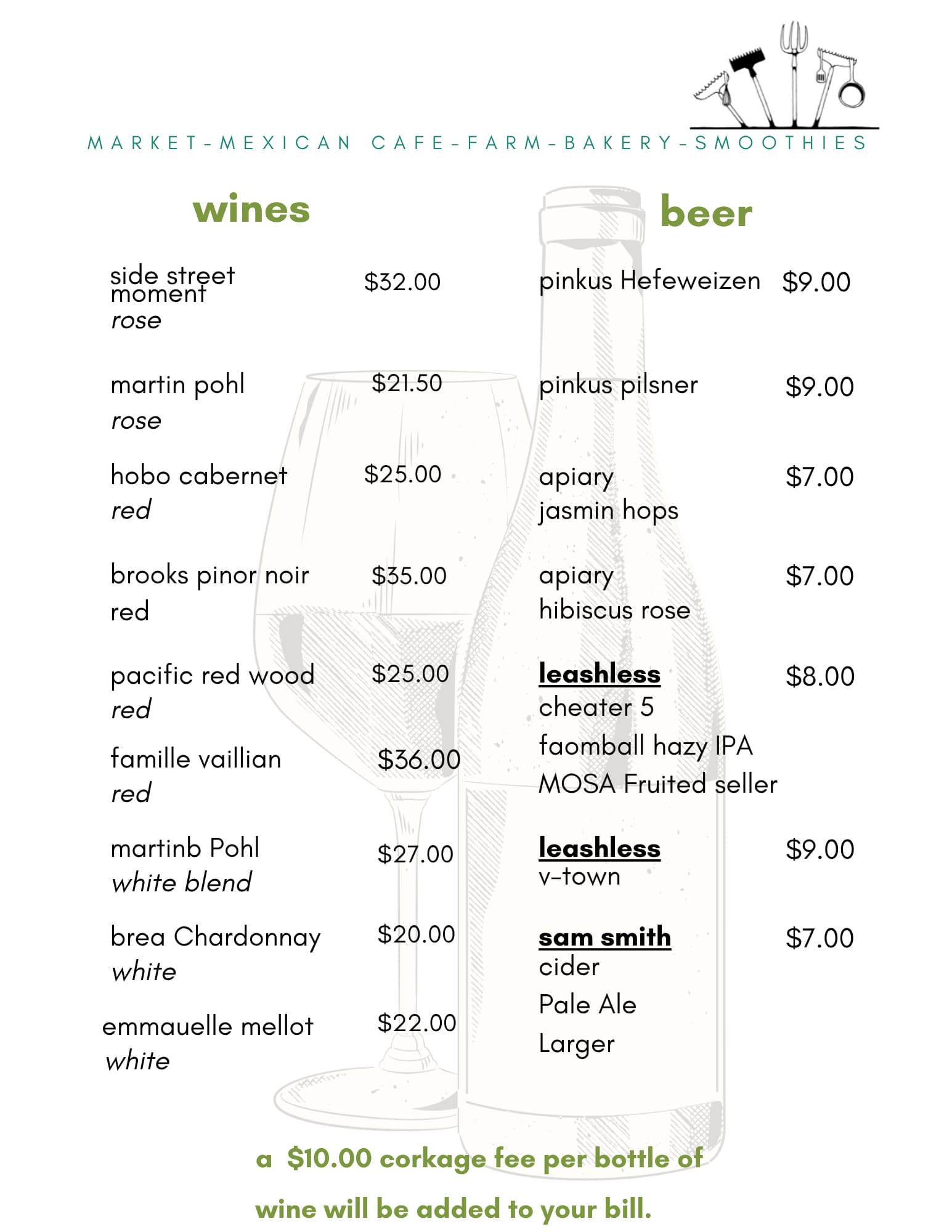 Menu page 8