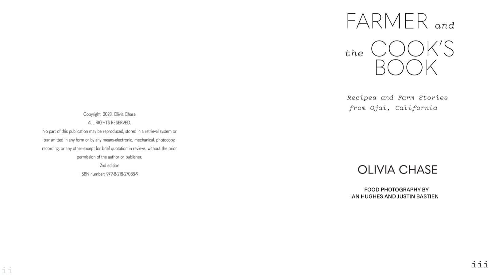 Farmer and the Cook cookbook interior spread 1