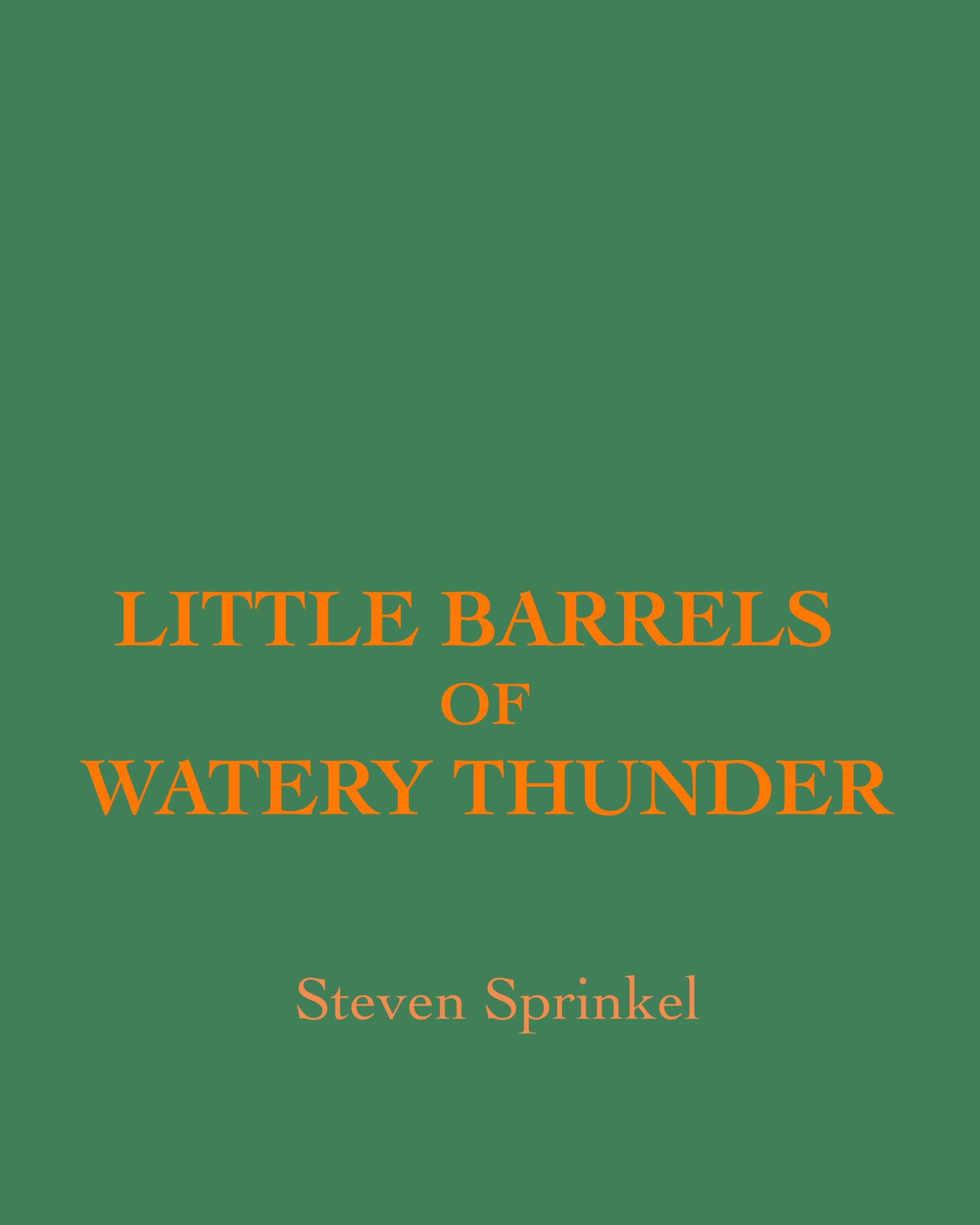 Little Barrels of Watery Thunder cover